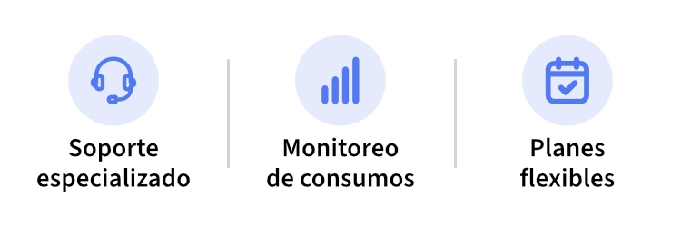 Arreglo de iconos de servicio continuo