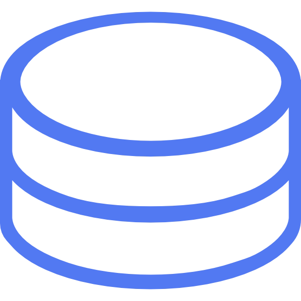 Icono de Almacenamiento de datos escalable