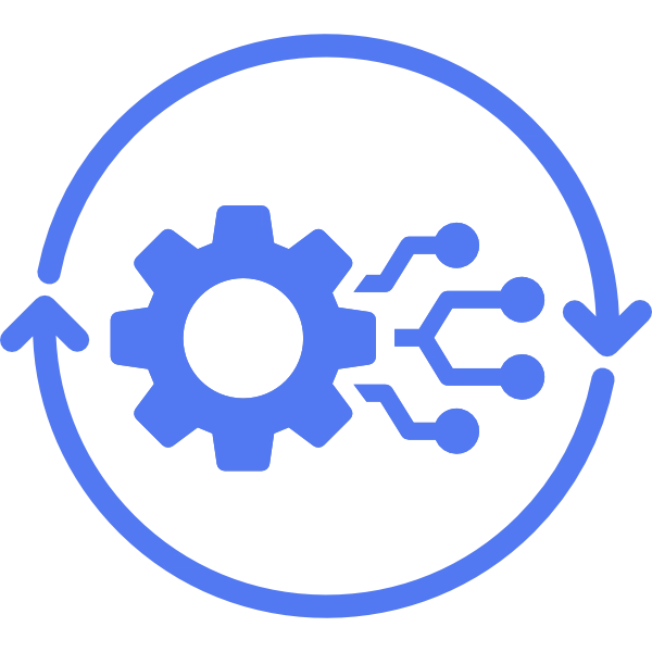 Icono de configuración y despliegue de equipos de cómputo