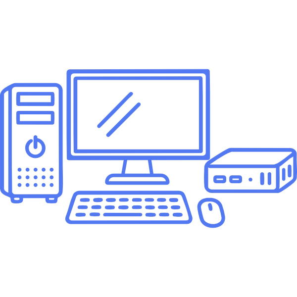 Icono de PCs y Desktops Corporativos