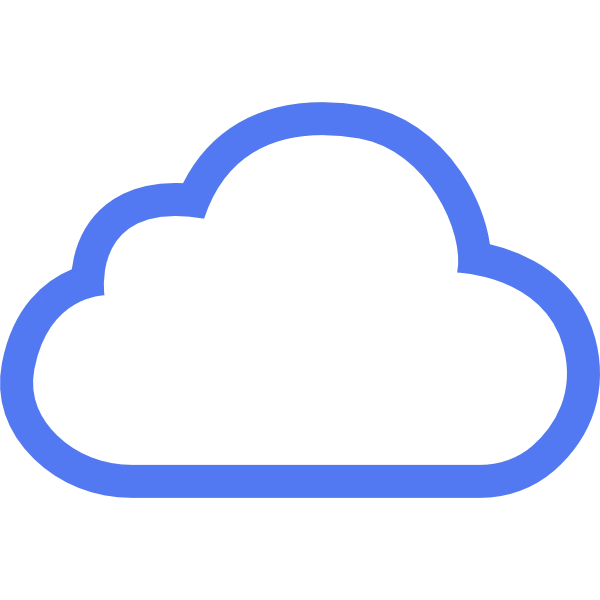 Icono de virtualización y gestión de recursos