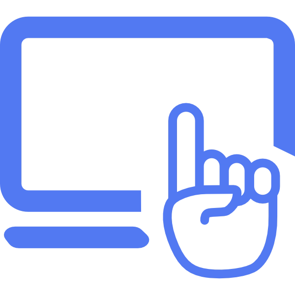 Icono de Pantallas interactivas táctiles