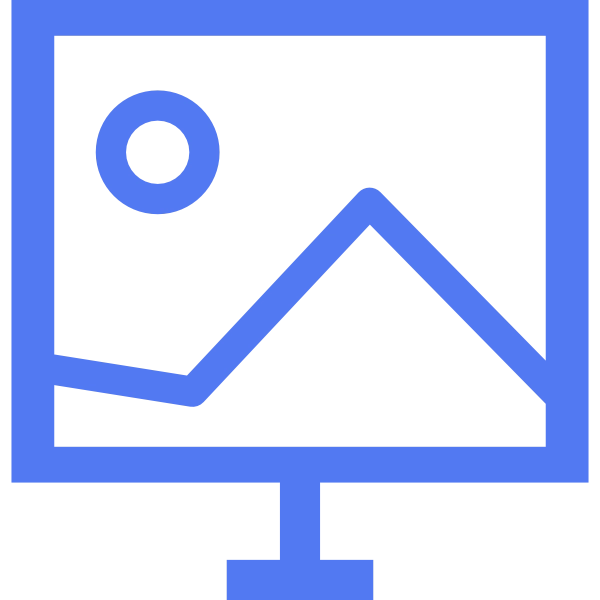 Icono de Pantallas publicitarias digitales